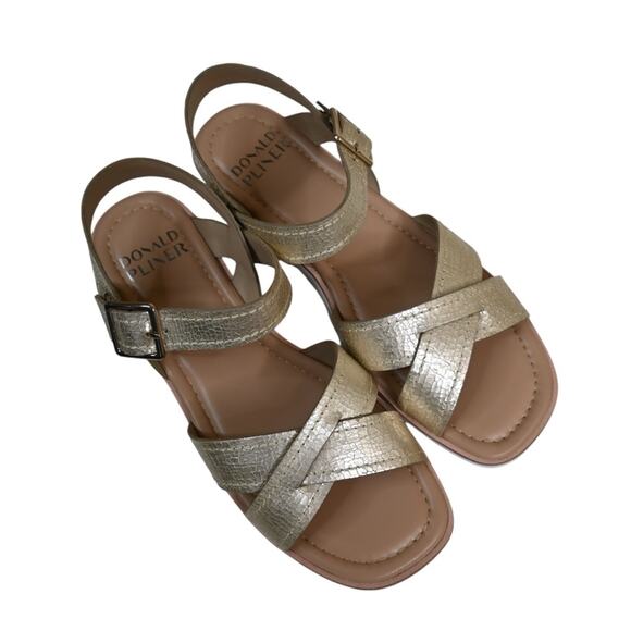 Donald Pliner Womens 8.5 Pyper Lug Sole Slingback Leather Sandal NEW - Picture 3 of 11